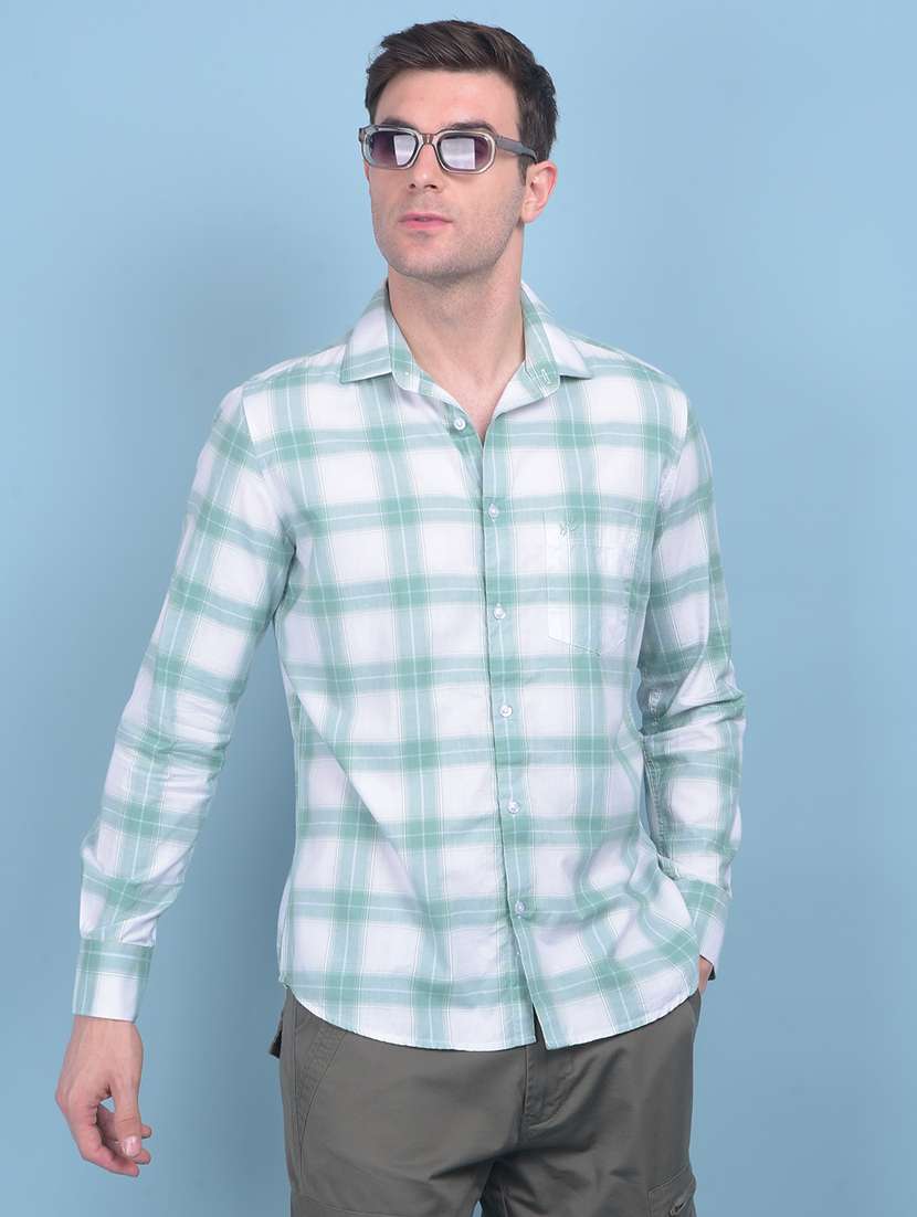 men check print casual shirt - 21247529 -  Standard Image - 1