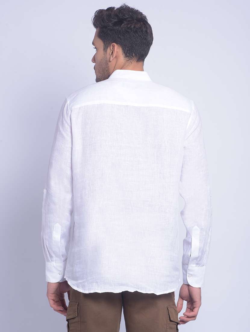 men white plain short kurta - 21247530 -  Standard Image - 4