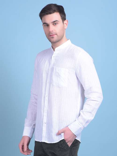 white striped casual shirt - 21247546 -  Standard Image - 0