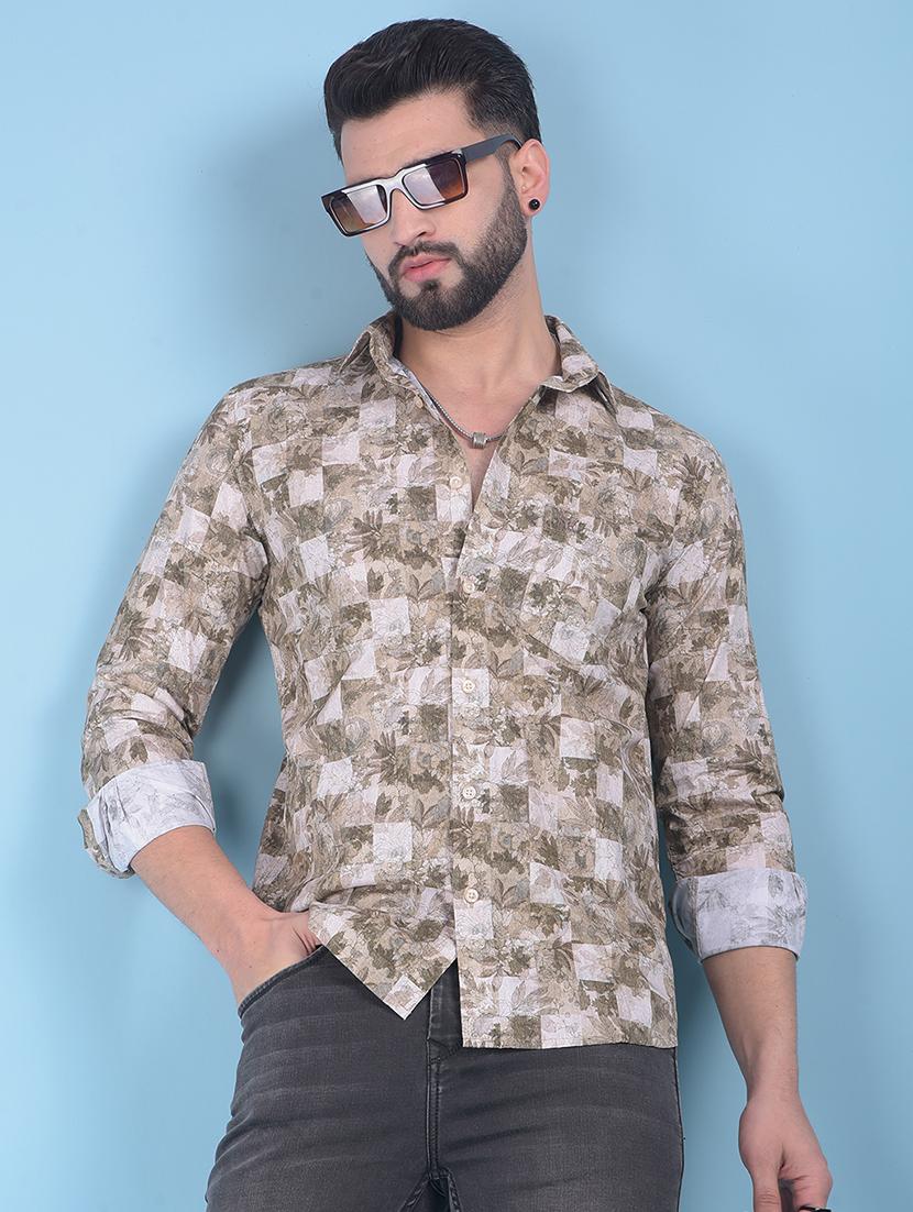 men printed casual shirt - 21247554 -  Standard Image - 1