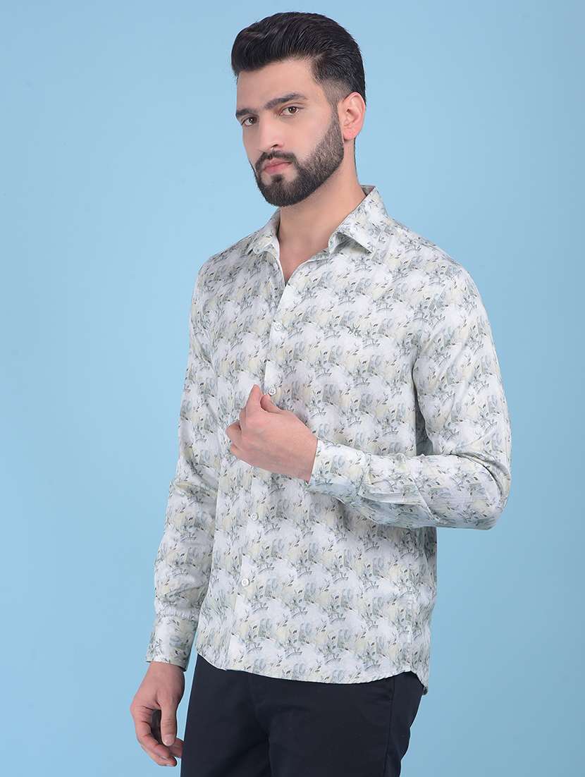 men printed casual shirt - 21247555 -  Standard Image - 1