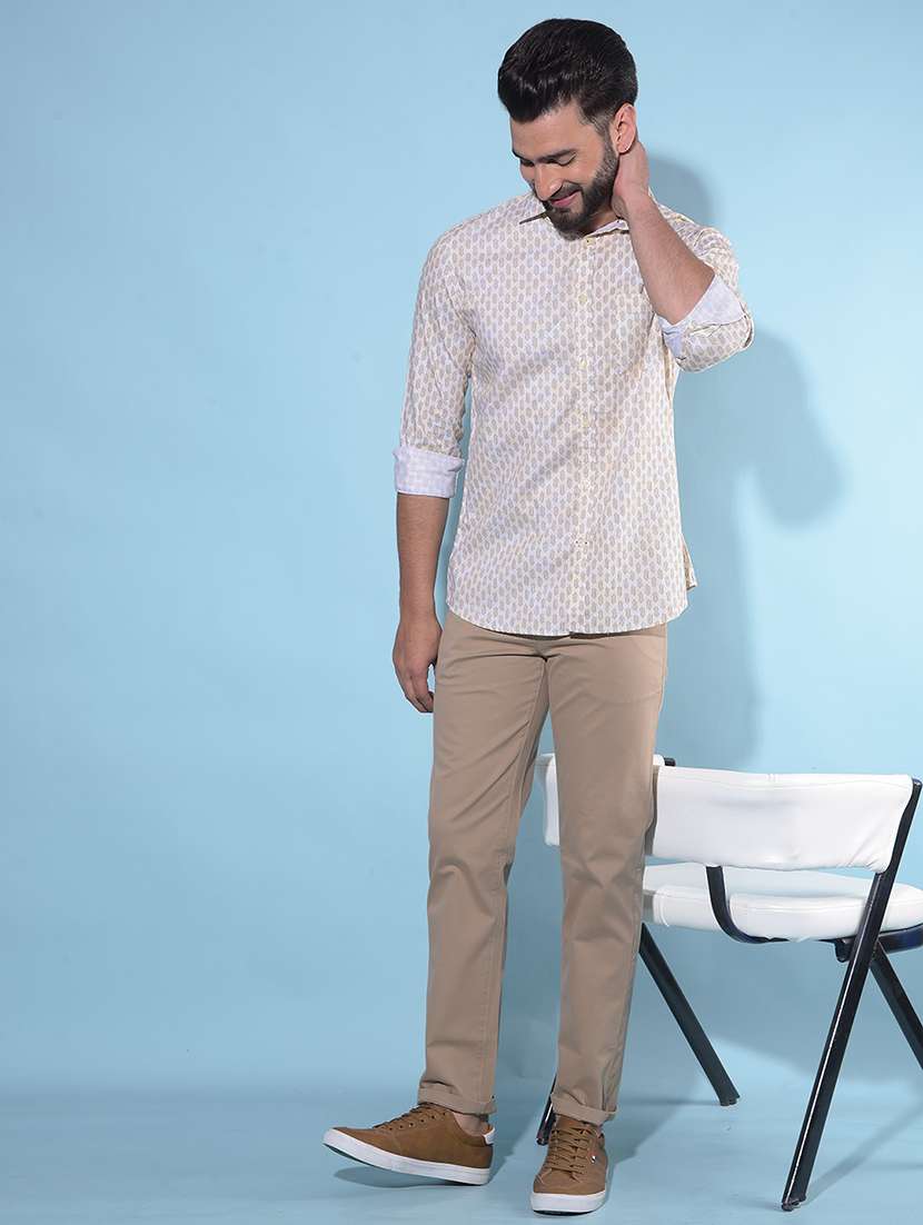 yellow printed casual shirt - 21247633 -  Standard Image - 4