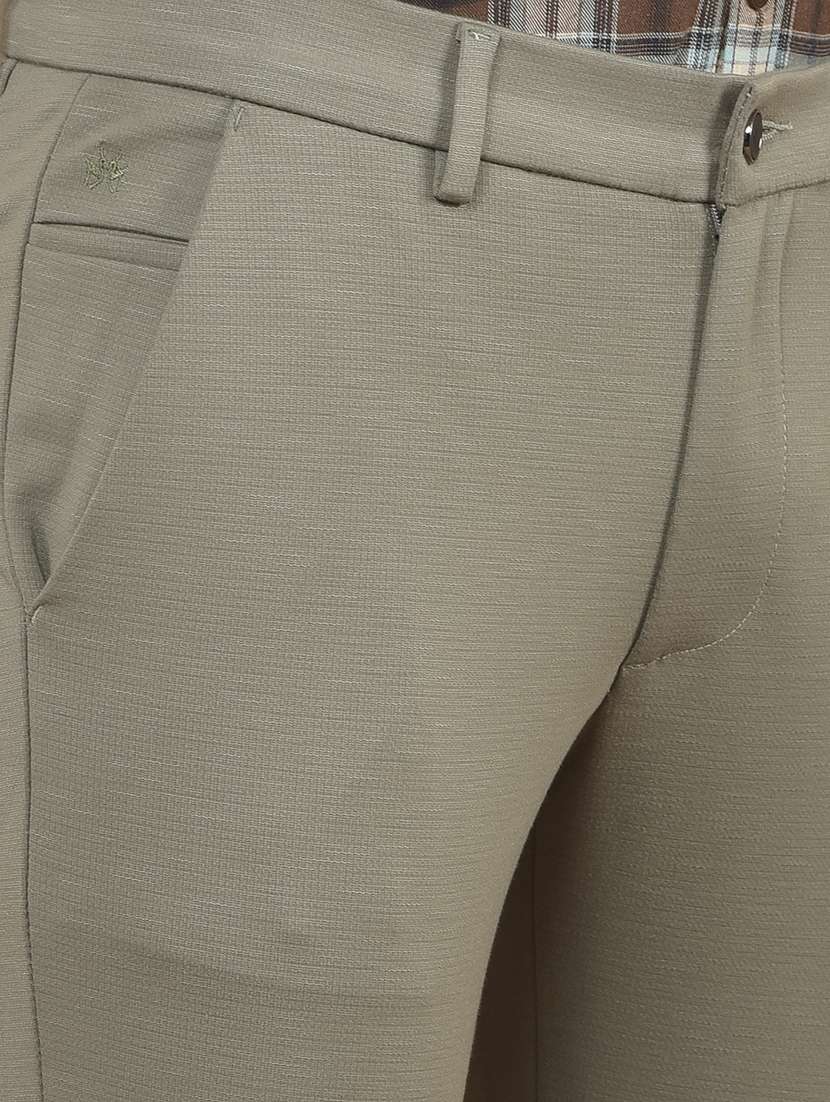 men solid mid rise chinos - 21247851 -  Standard Image - 6