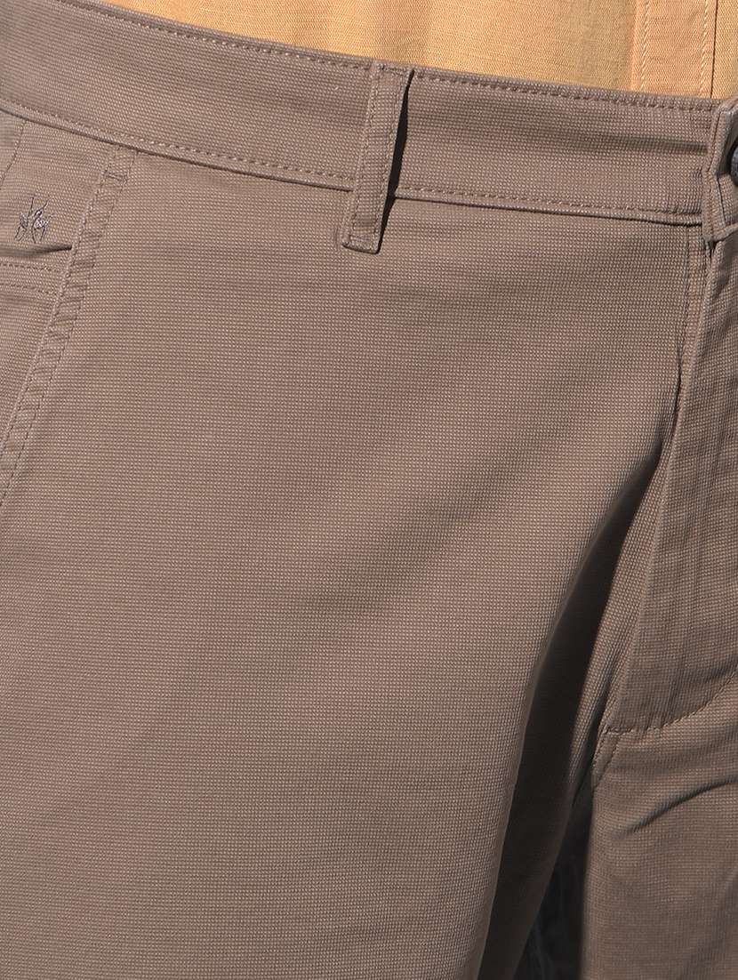 khaki cotton chinos casual trousers - 21247863 -  Standard Image - 6