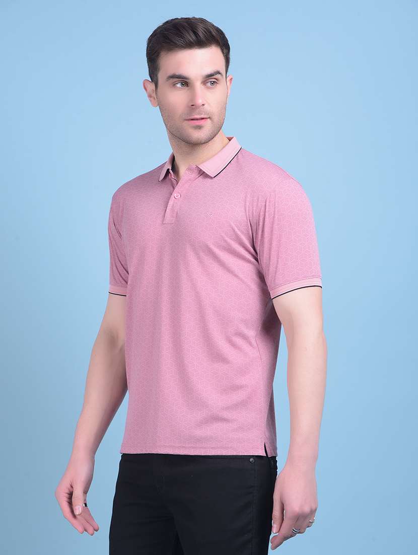 men polo neck t-shirt with short sleeves
