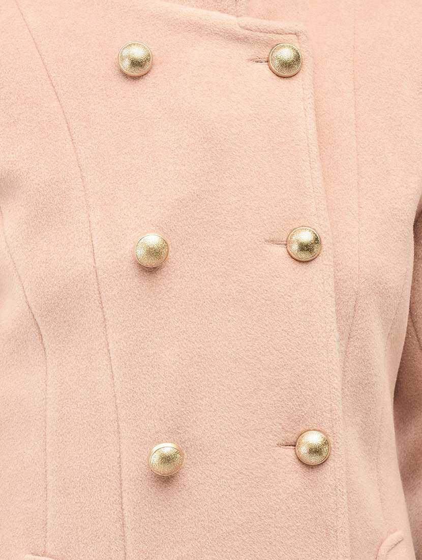 women full sleeve solid trench coat - 21247967 -  Standard Image - 4