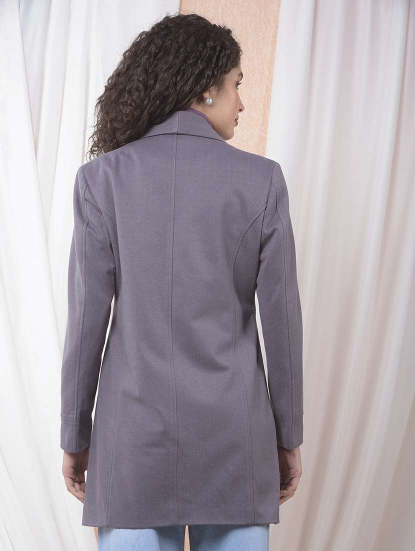 Women Full Sleeve Solid Trench Coat - 21247973 -  Standard Image - 4