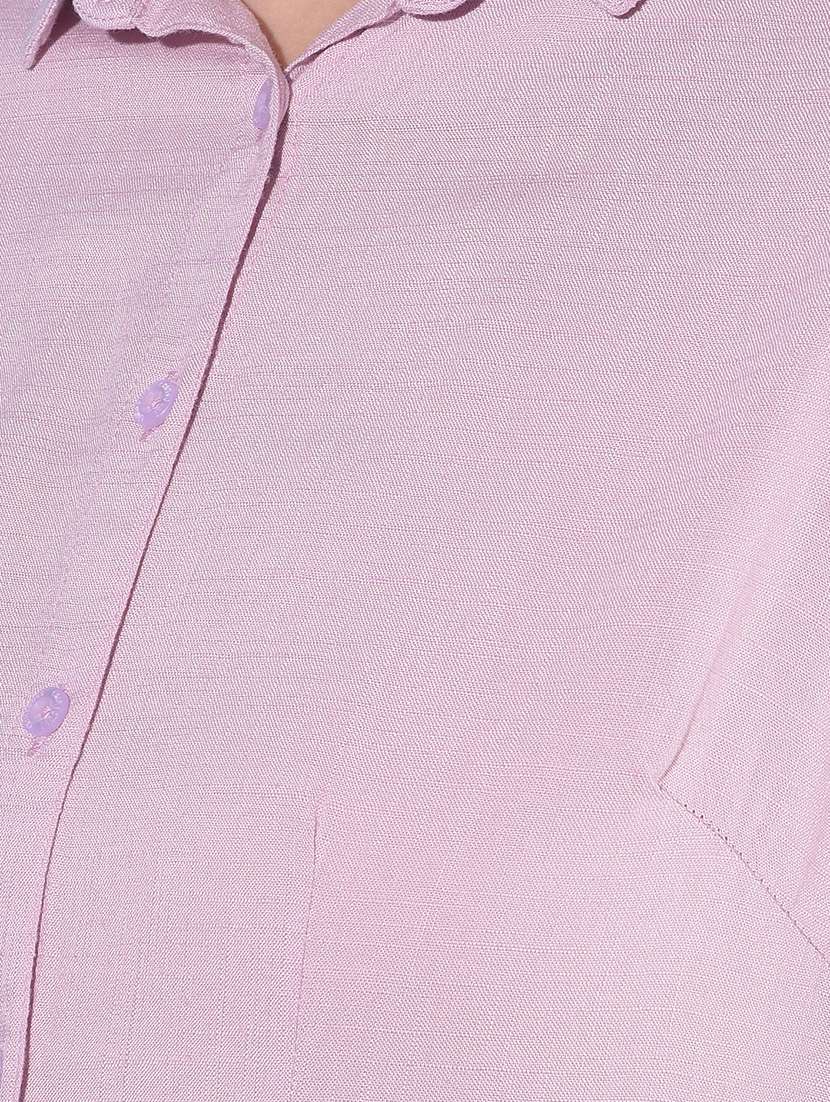 pink viscose regular shirt - 21248117 -  Standard Image - 4