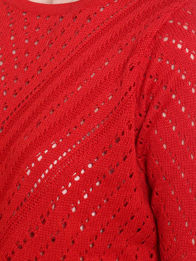 red acrylic pullover - 21248127 - Standard Image - 4