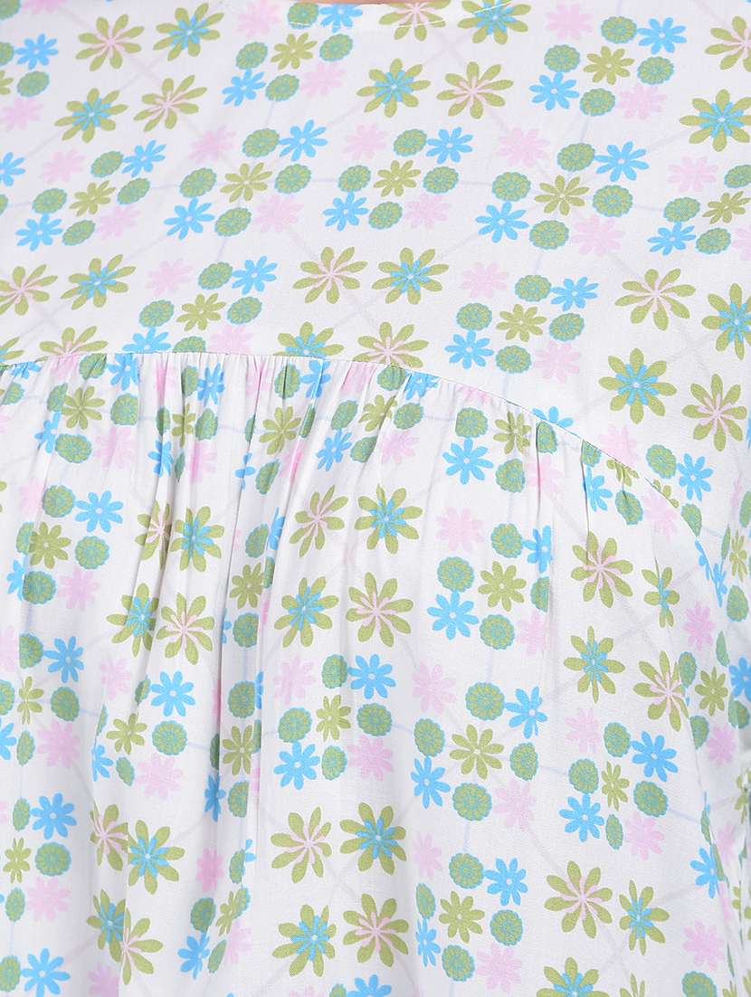 women white floral printed regular top - 21248166 - Standard Image - 6