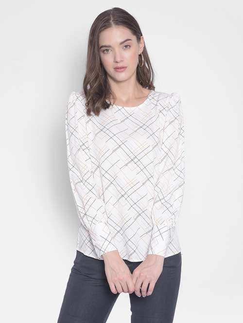 white viscose regular top - 21248173 -  Standard Image - 0