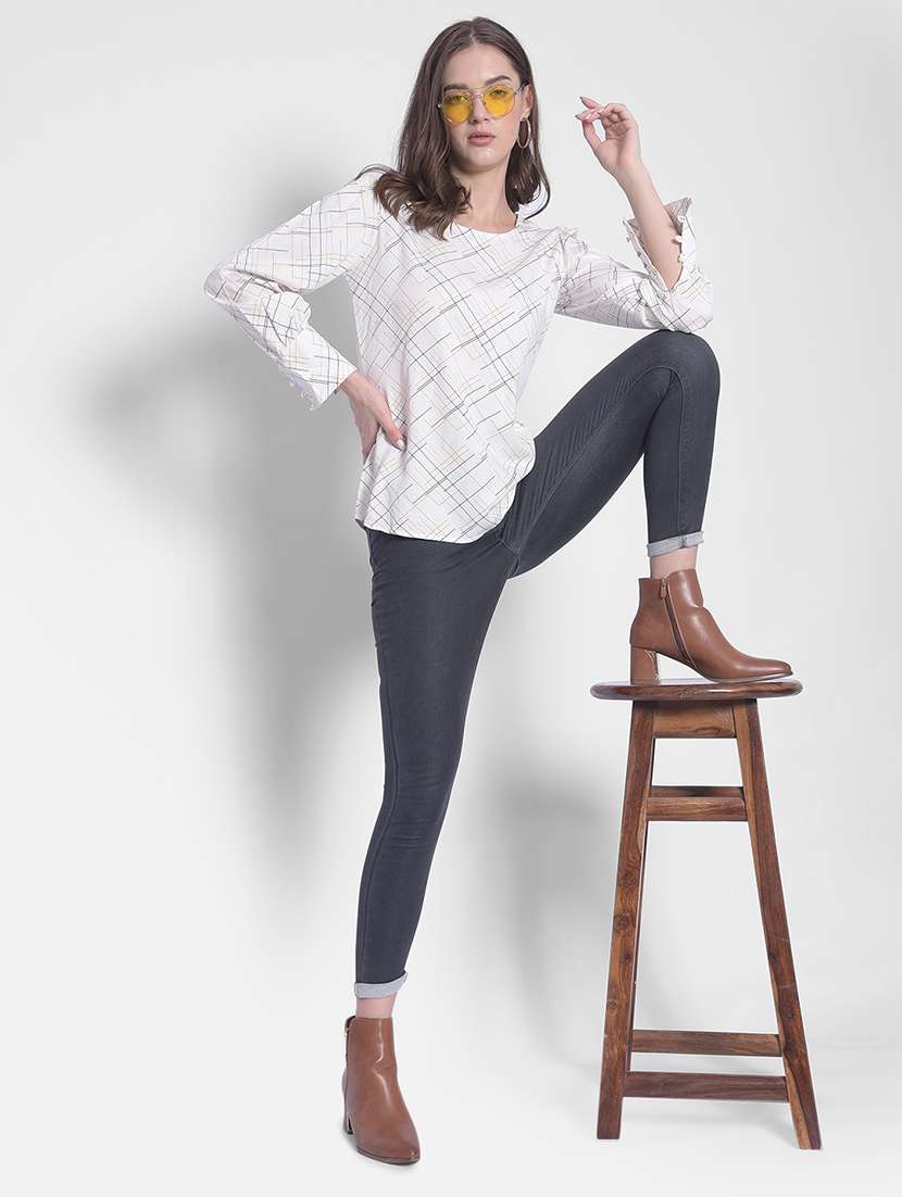 white viscose regular top - 21248173 - Standard Image - 4