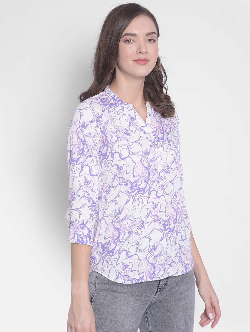 purple viscose regular top - 21248175 -  Standard Image - 1