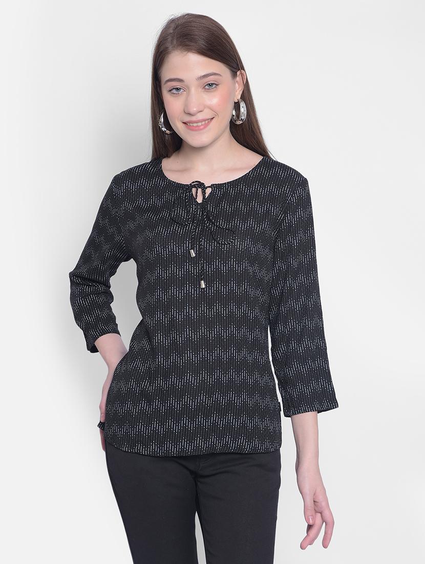 black viscose regular top - 21248178 - Zoom Image - 0
