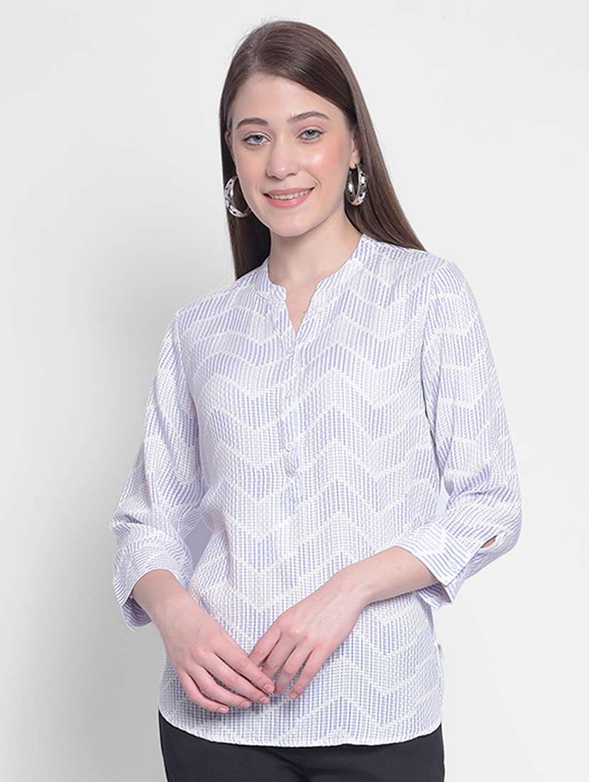 white viscose regular top - 21248180 -  Standard Image - 1