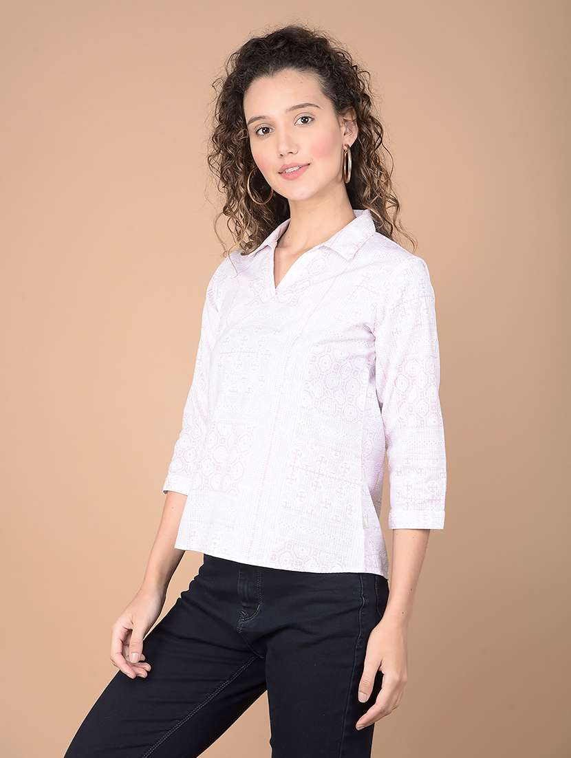 women printed high low top - 21248181 -  Standard Image - 1