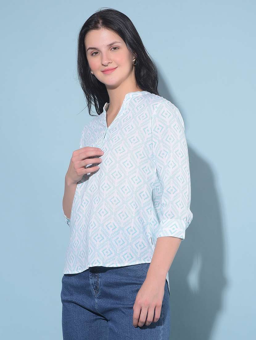 women printed high low top - 21248185 -  Standard Image - 1