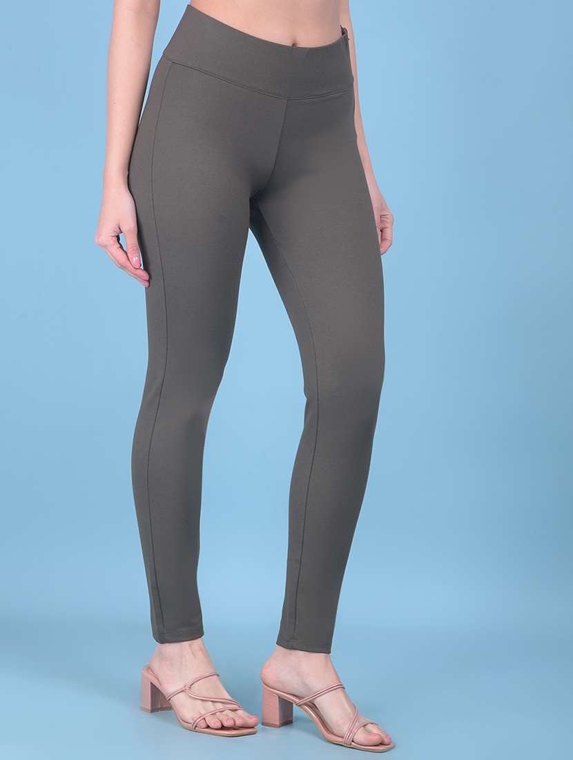 olive cotton leggings - 21248209 -  Standard Image - 1