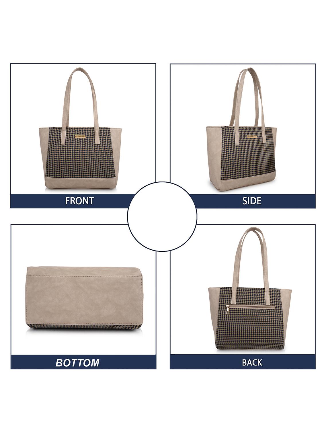 cream leatherette (pu) handbag - 21248627 - Standard Image - 1