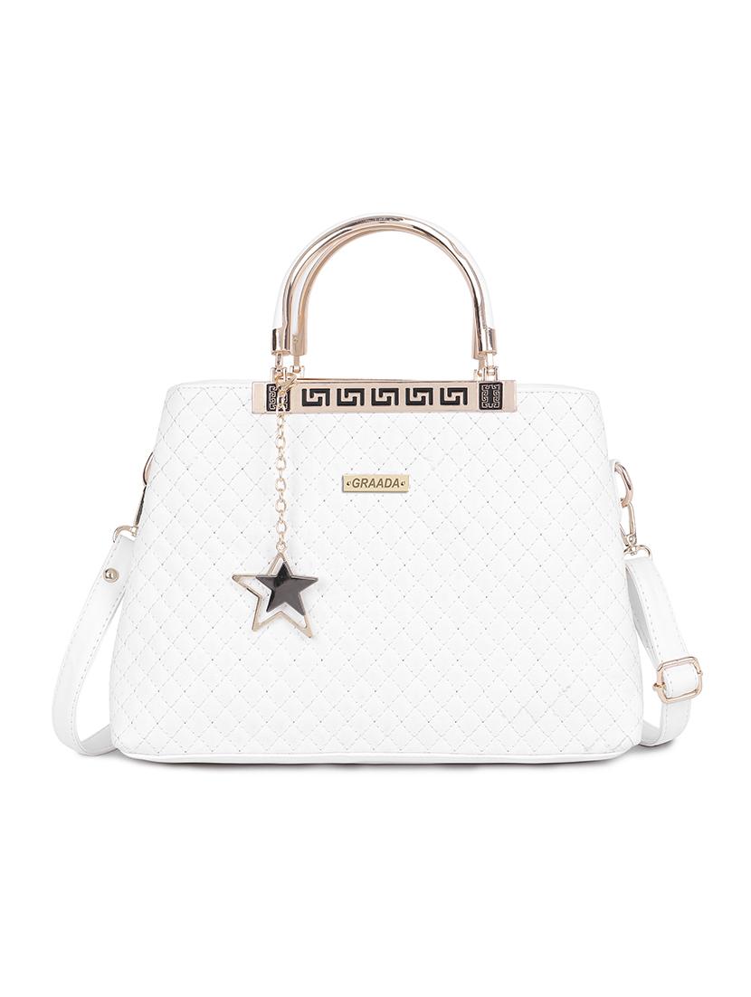 white leatherette handbag - 21248646 -  Zoom Image - 0