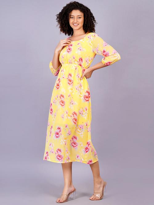 women floral printed fit & flare dress - 21248850 -  Standard Image - 0