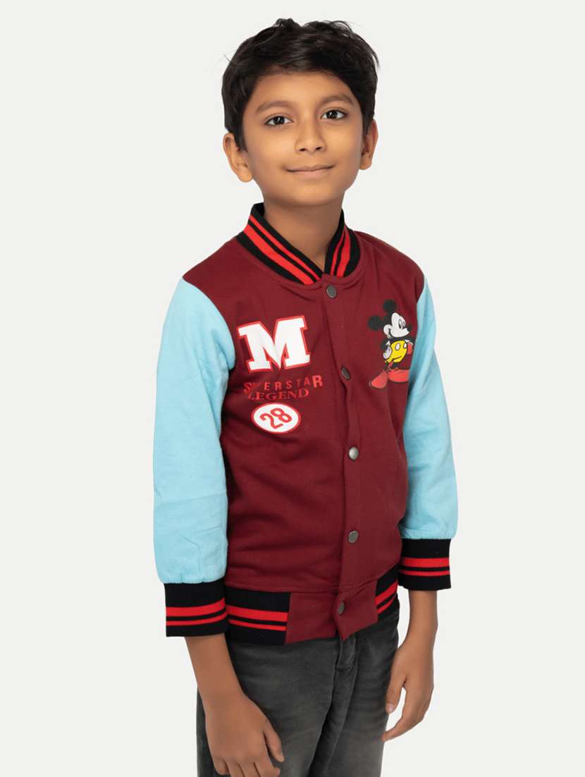 boys color block henley neck jacket - 21248888 -  Standard Image - 1