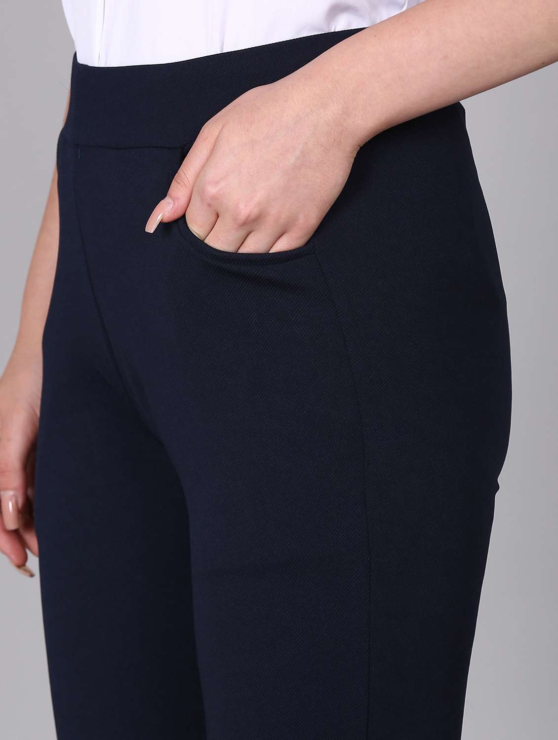 women high rise solid bootcut trouser - 21249283 -  Standard Image - 4