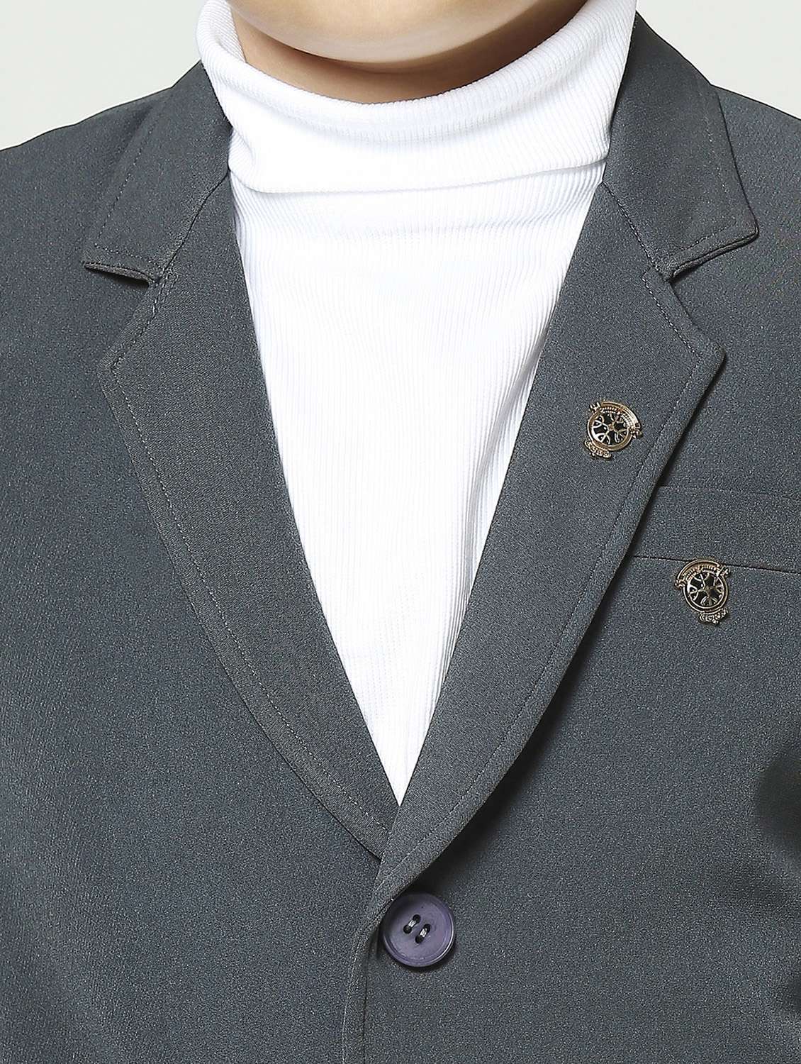 boys long sleeve solid blazer - 21249465 - Standard Image - 4