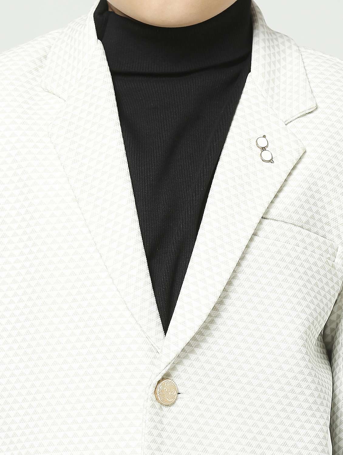 boys long sleeve solid blazer - 21249475 -  Standard Image - 4