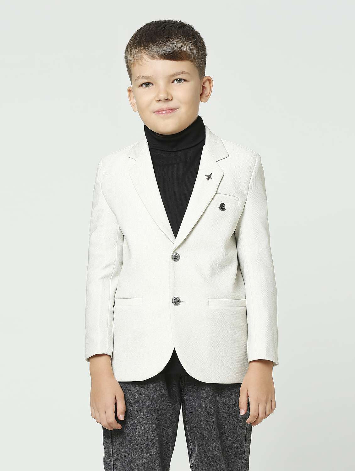 boys long sleeve solid blazer