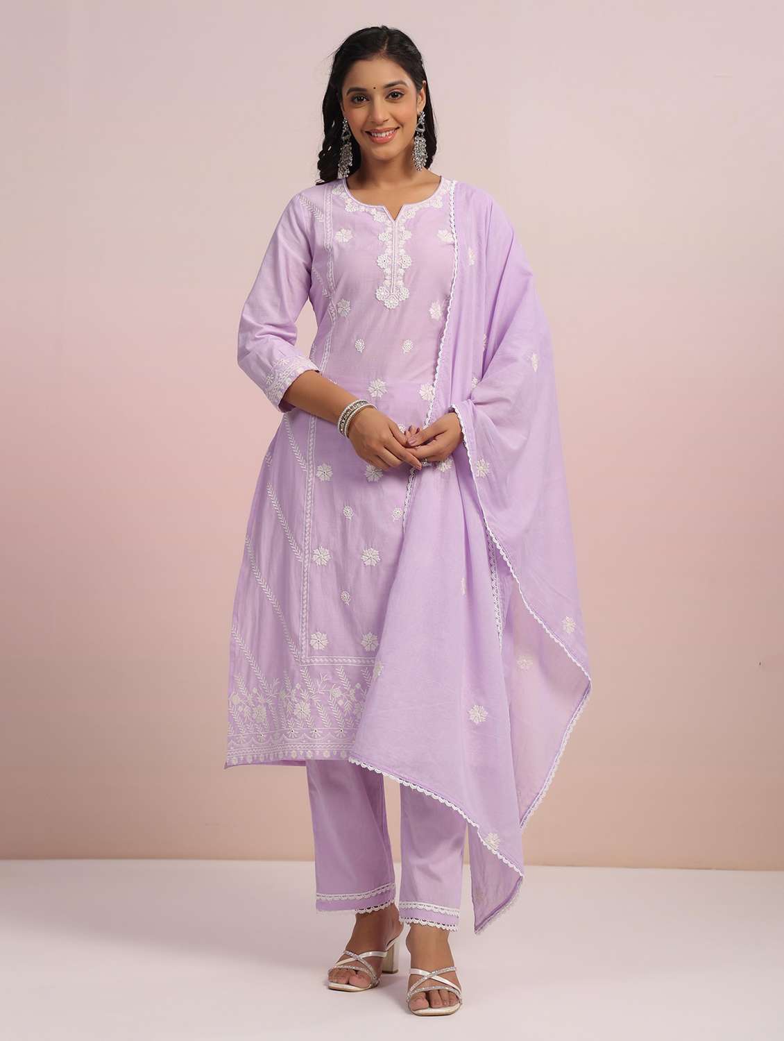 women three quarter sleeve suit set