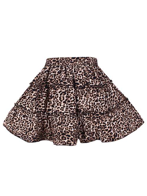 Kids Animal Printed Flared Skirt