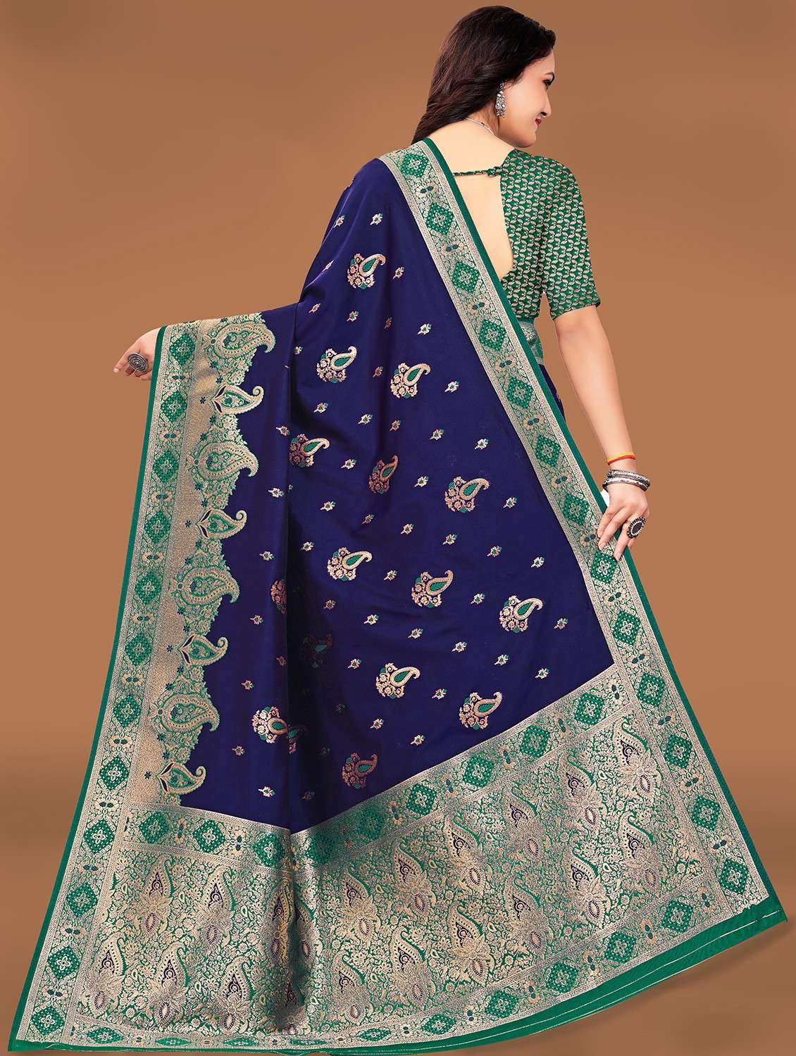 women self design banarasi saree - 21252666 -  Standard Image - 1