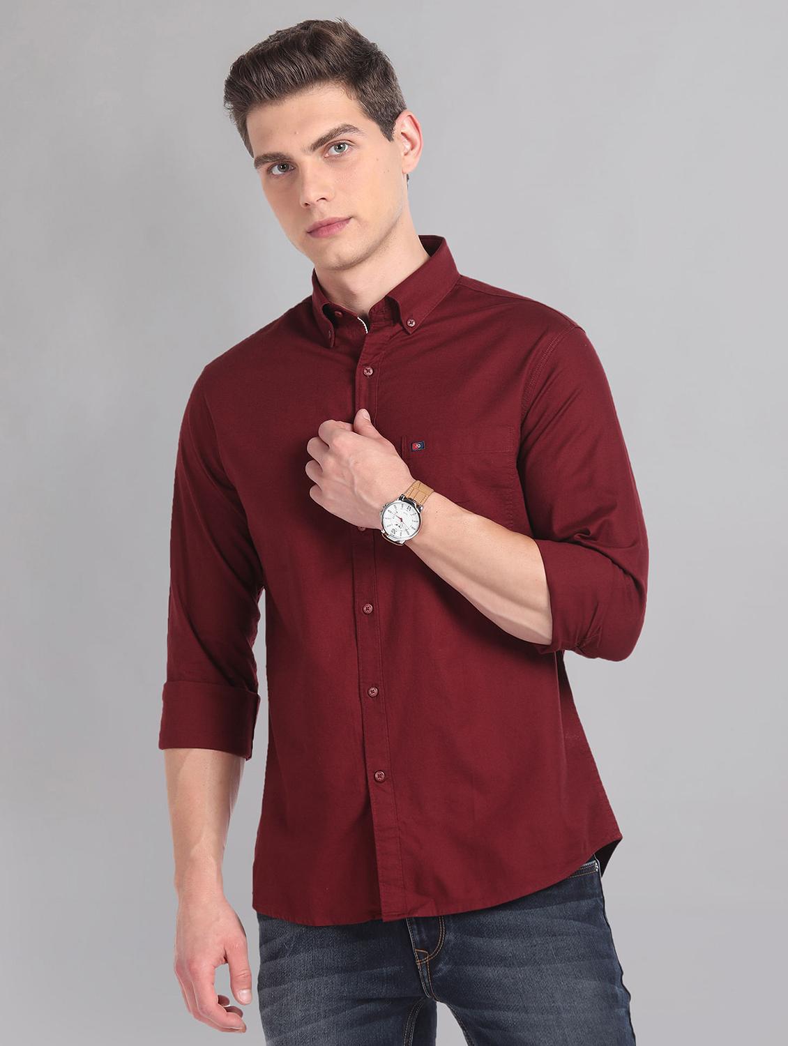 men long sleeved casual shirt