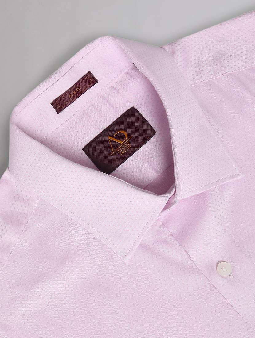 pink solid formal shirt - 21252768 -  Standard Image - 4
