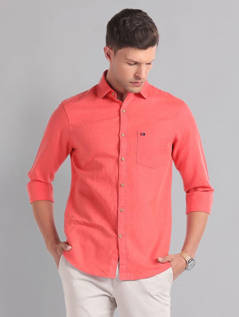men long sleeved casual shirt