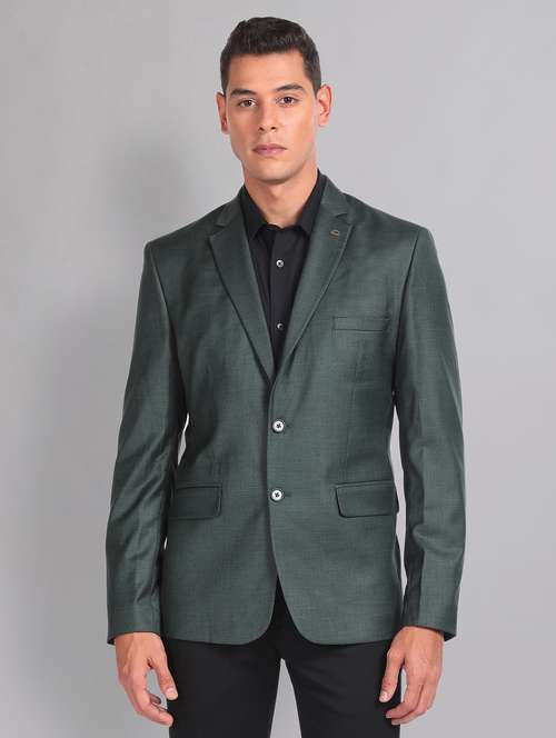 men solid single breasted formal blazer - 21252803 -  Standard Image - 0
