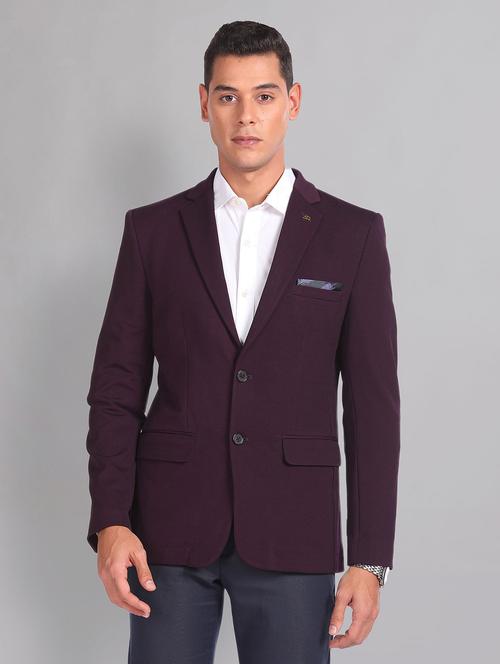 men solid single breasted formal blazer - 21252810 -  Standard Image - 0
