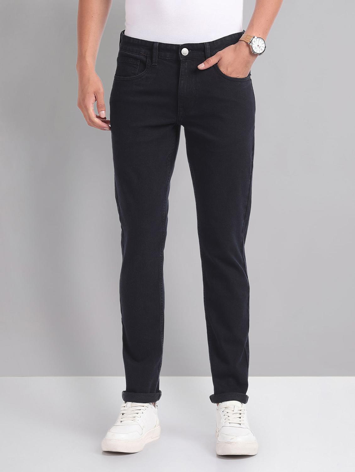 men mid rise plain jeans - 21252829 - Zoom Image - 0