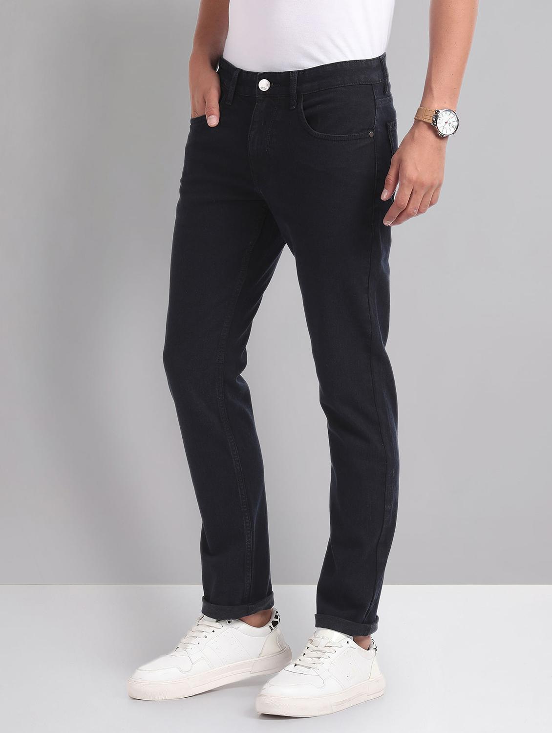 men mid rise plain jeans - 21252829 -  Standard Image - 1