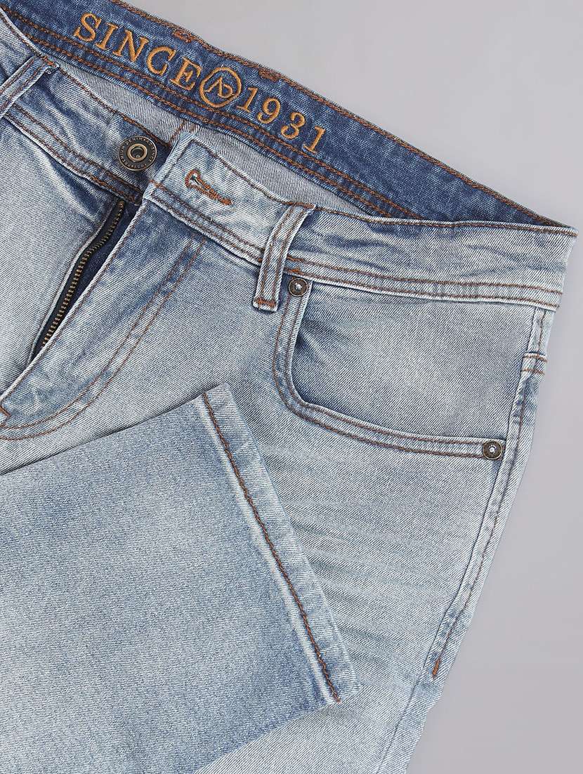 men mid-rise solid jean - 21252834 -  Standard Image - 4