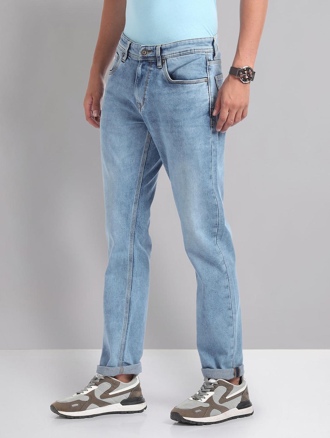 men mid-rise solid jean - 21252844 - Standard Image - 1