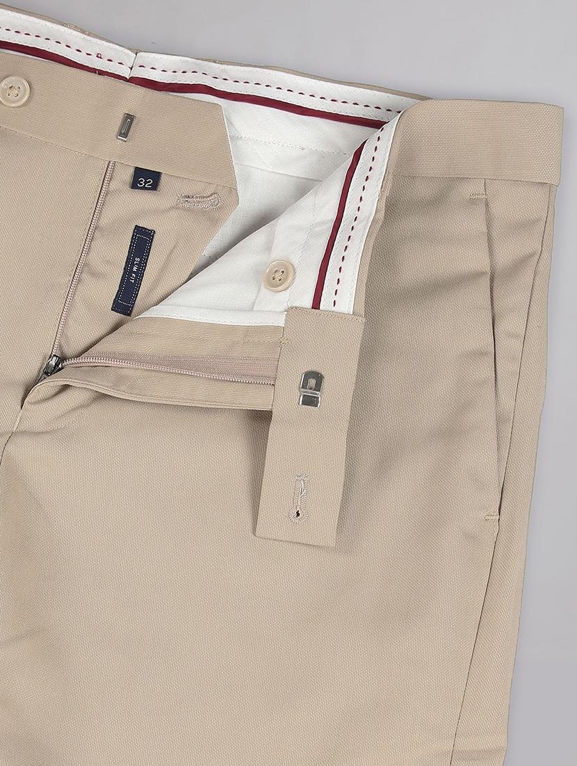 men mid-rise solid formal trouser - 21252853 - Standard Image - 4