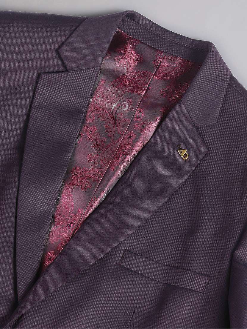 men solid single breasted suit - 21252881 - Standard Image - 4