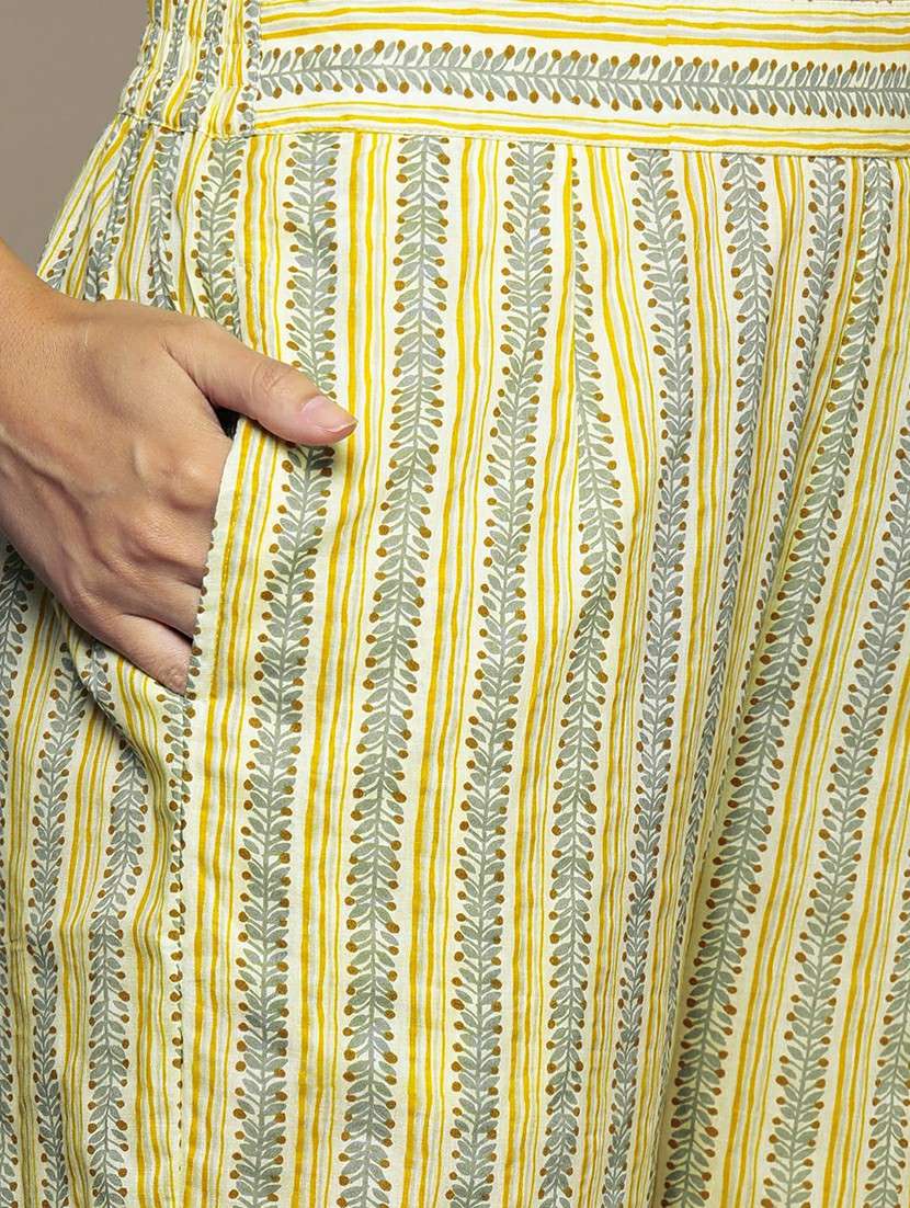 women yellow kurta pant set with dupatta - 21252887 -  Standard Image - 4