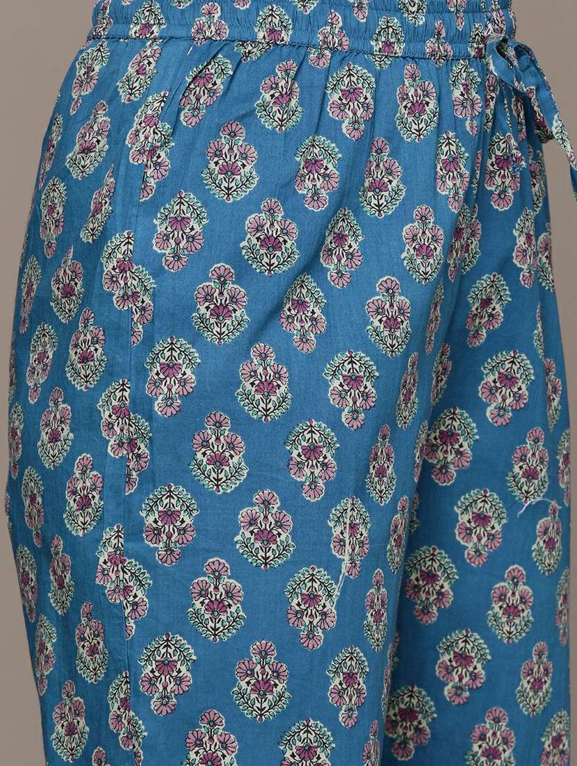 women blue kurta pant set with dupatta - 21252889 -  Standard Image - 4