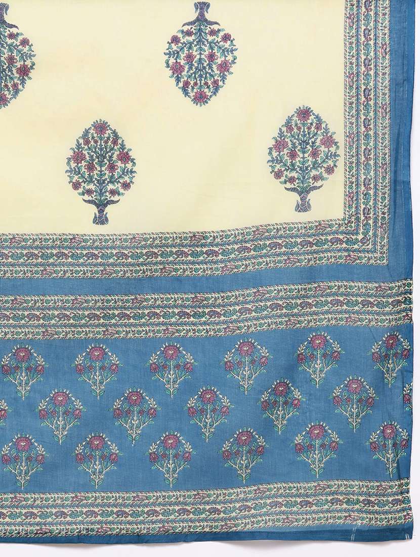 women blue kurta pant set with dupatta - 21252889 -  Standard Image - 6