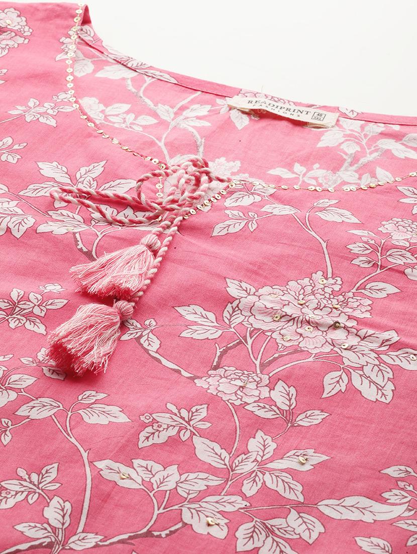 women pink kurta palazzo set with dupatta - 21252900 - Standard Image - 4