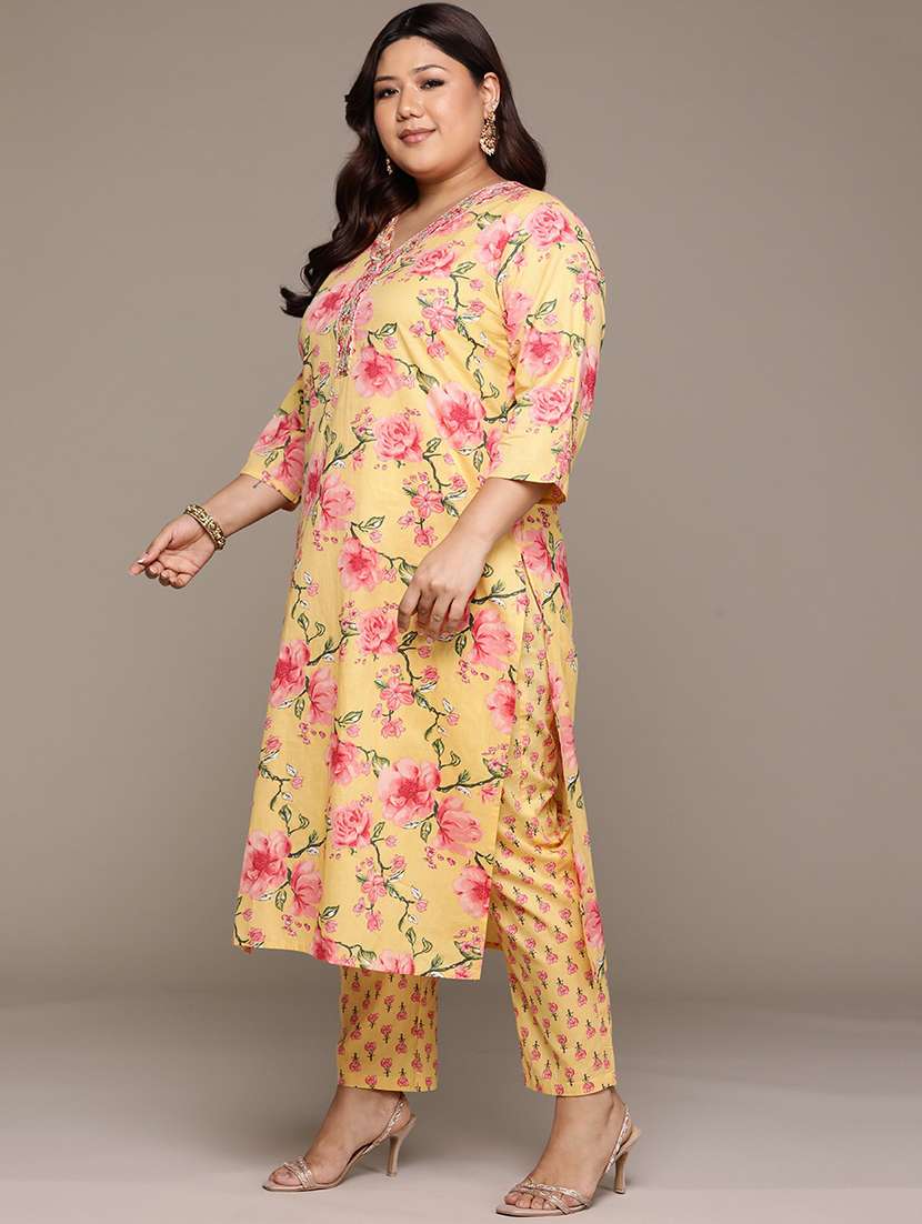 women floral kurta pant set with dupatta - 21252906 -  Standard Image - 1