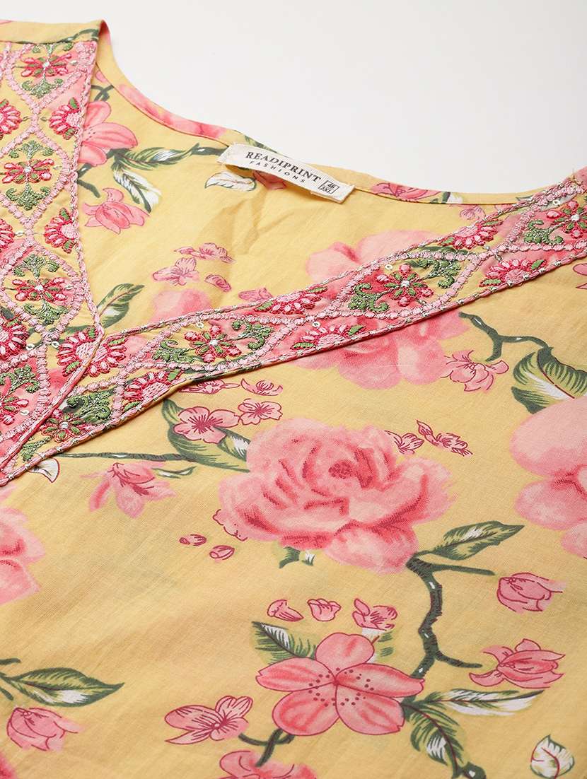 women floral kurta pant set with dupatta - 21252906 - Standard Image - 4